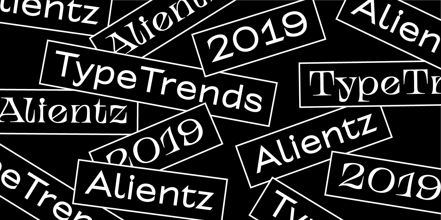 Beispiel einer TT Alientz Grotesque-Schriftart